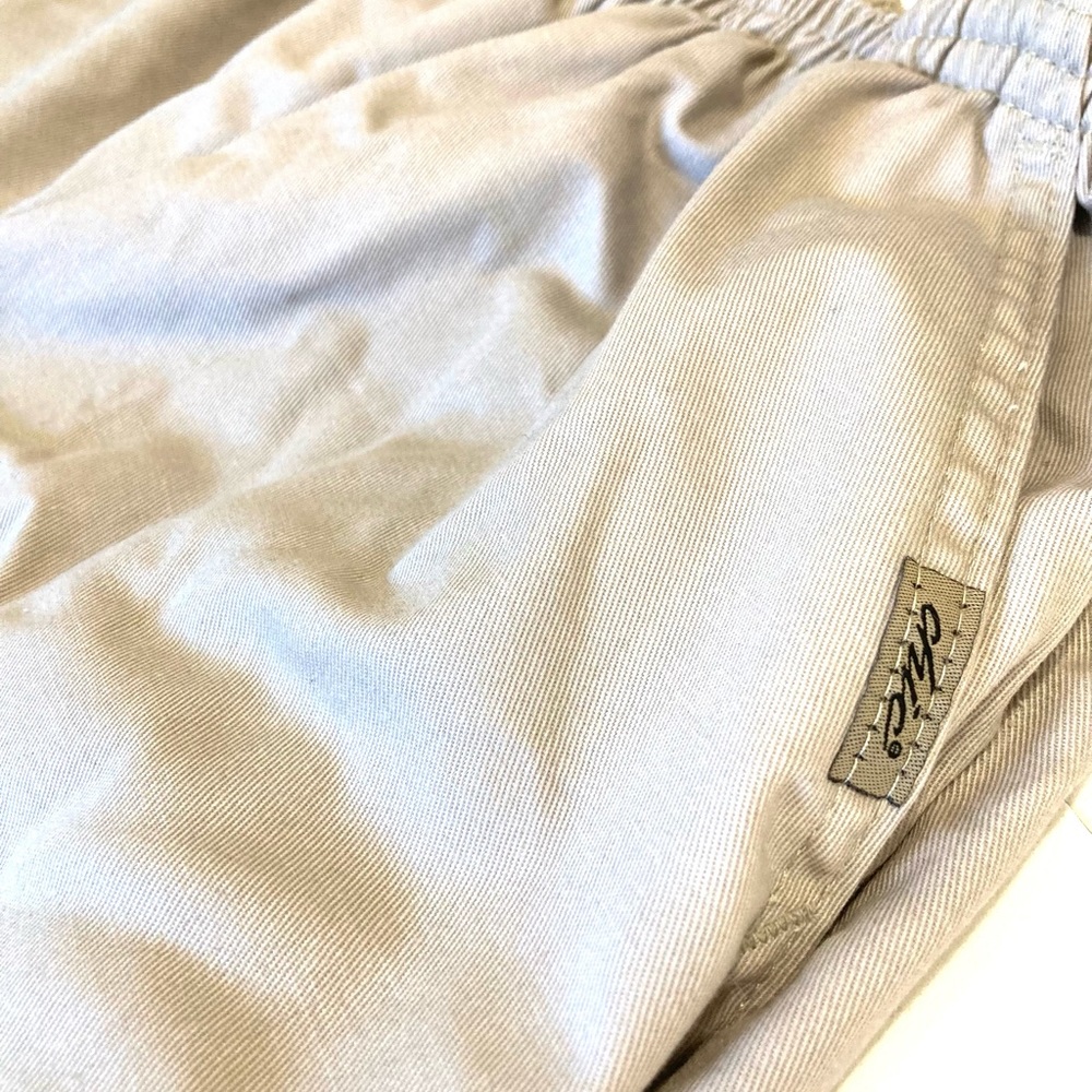 Pair of CHIC Elastic Waste Trouser Pant - Size 12 Petite (Khaki and Black)